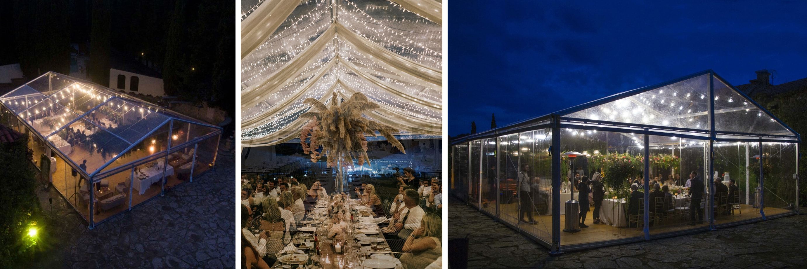 carpas transparentes