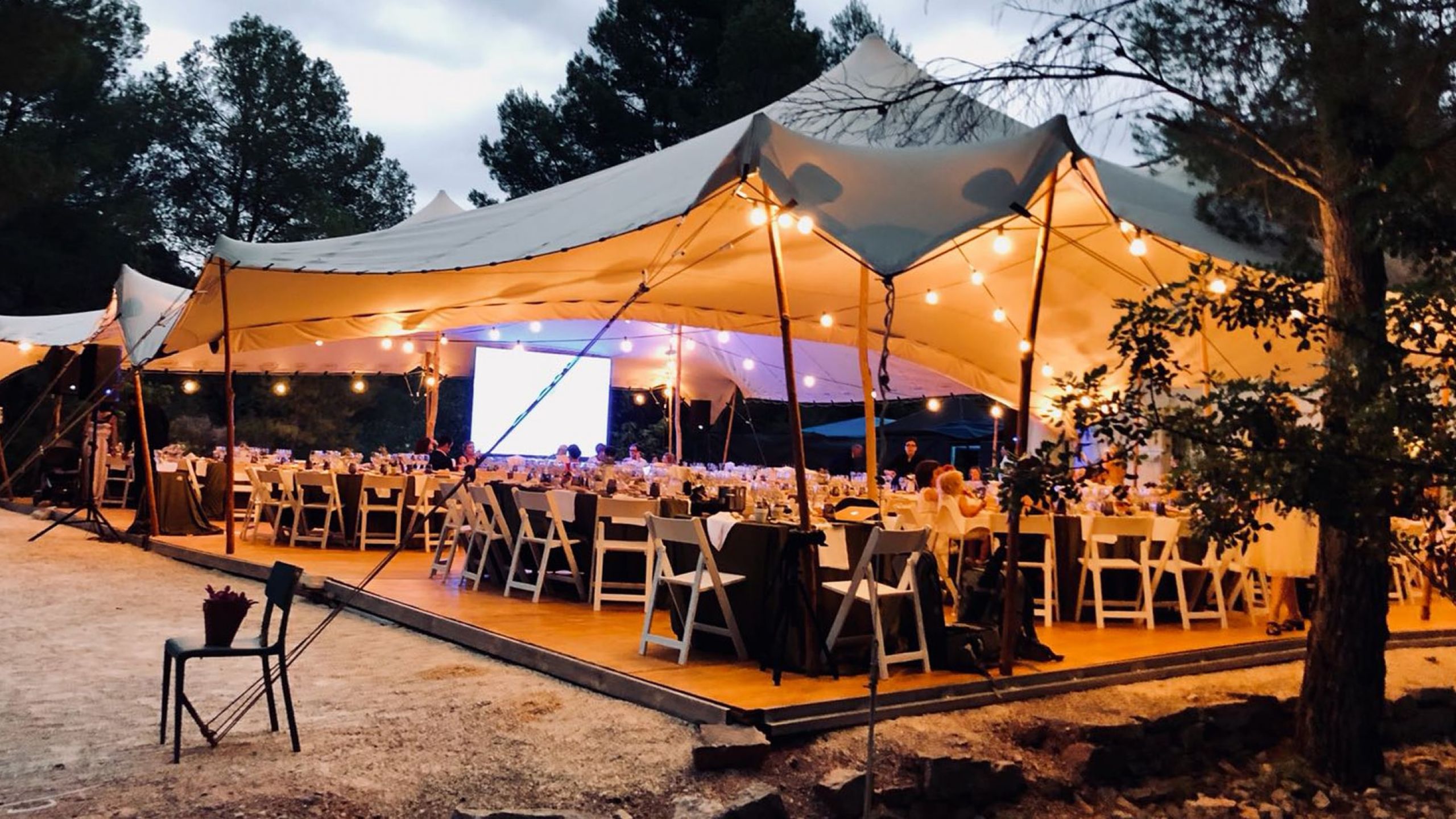 alquiler de carpas elásticas para fiestas