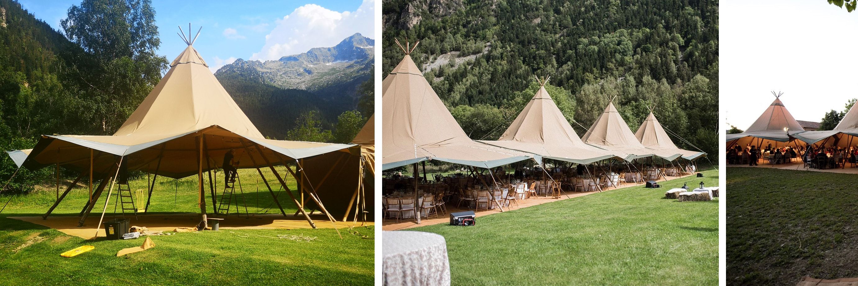 Alquiler de carpa tipi boda
