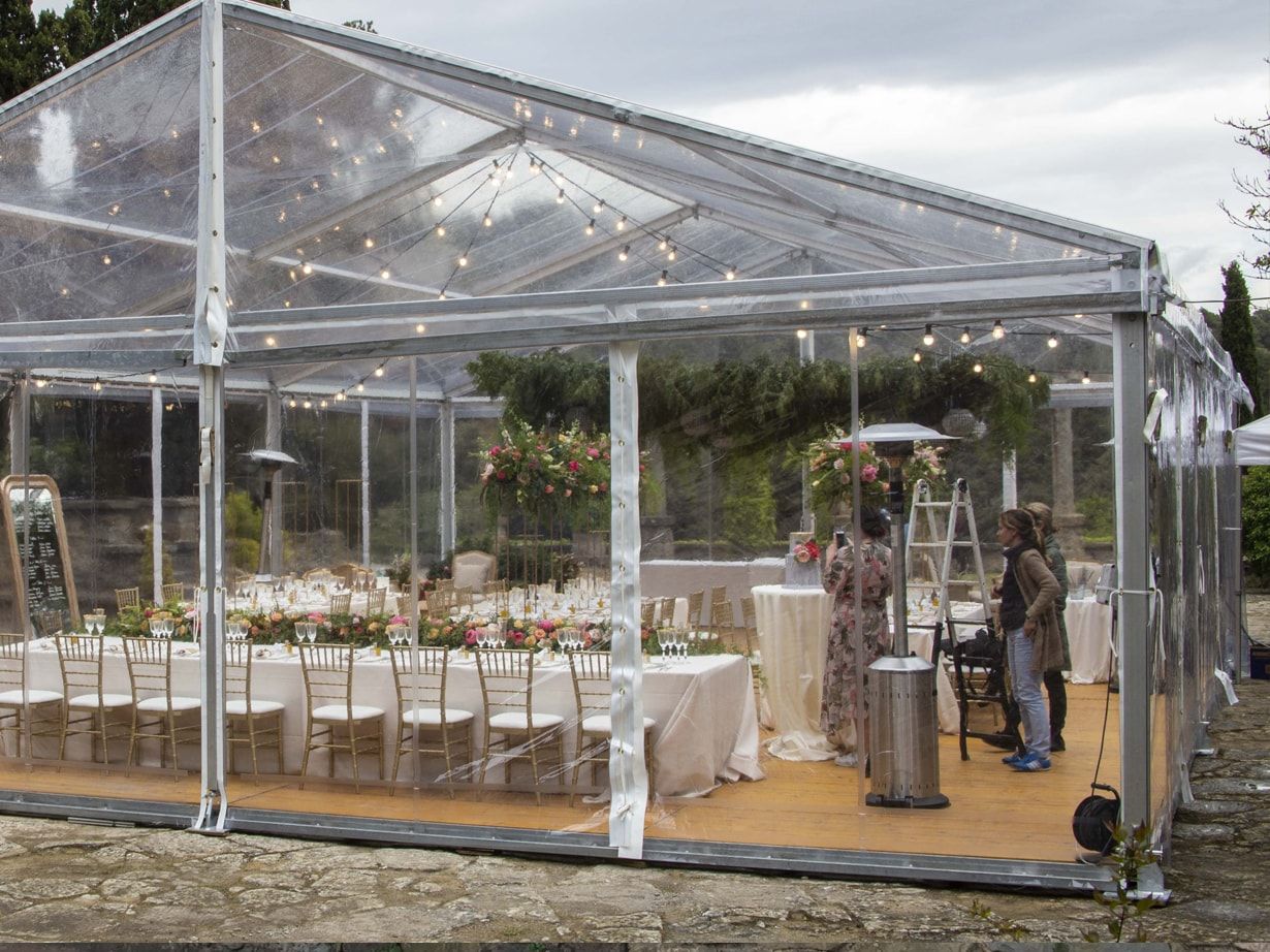 carpa transparente boda alquiler