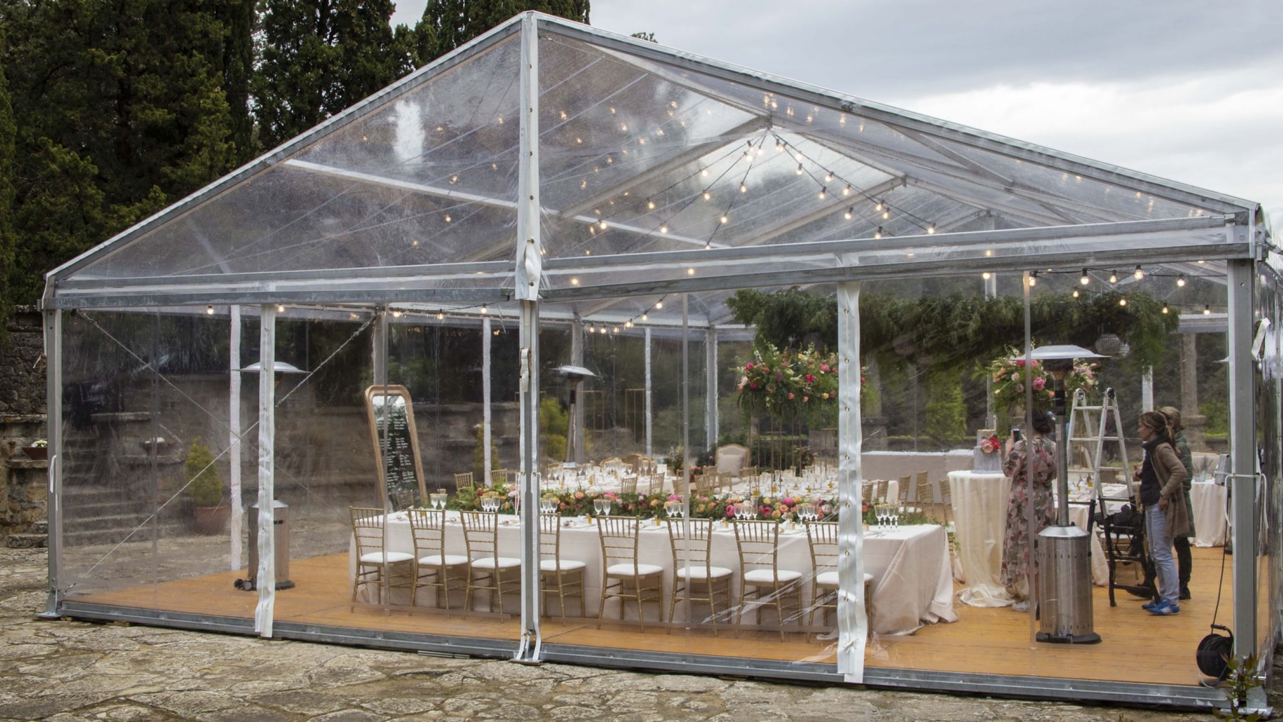 carpas transparentes